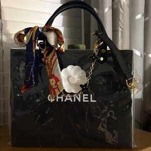 CHANEL Black and White bag as a purse